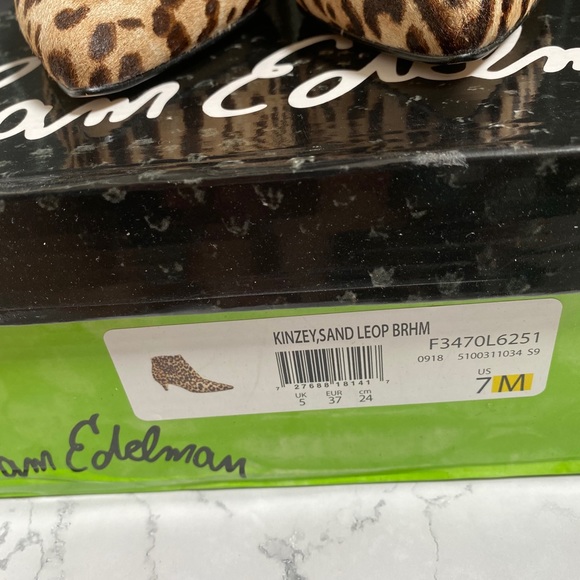 Sam Edelman leopard Bootie shoes 7 - Picture 5 of 5